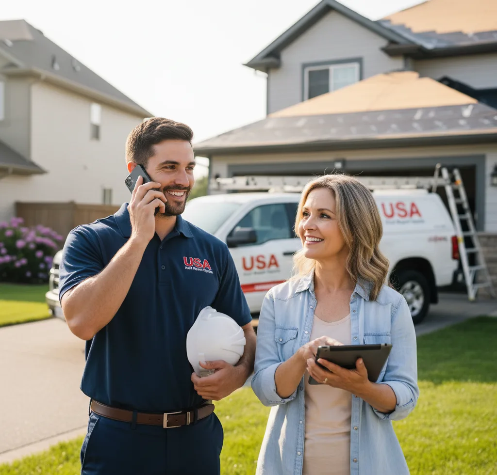 USA Roof Repair Experts customer support in Aledo